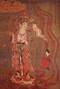 unknow artist Guanyin as-guide of the souls, from Dunhuna painting